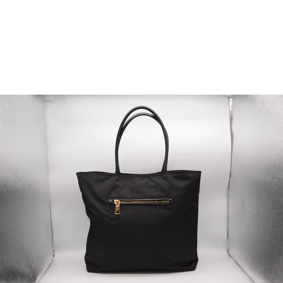 Prada Tote Leather Nappa Nylon Tessuto Nero - Picture 1 of 7